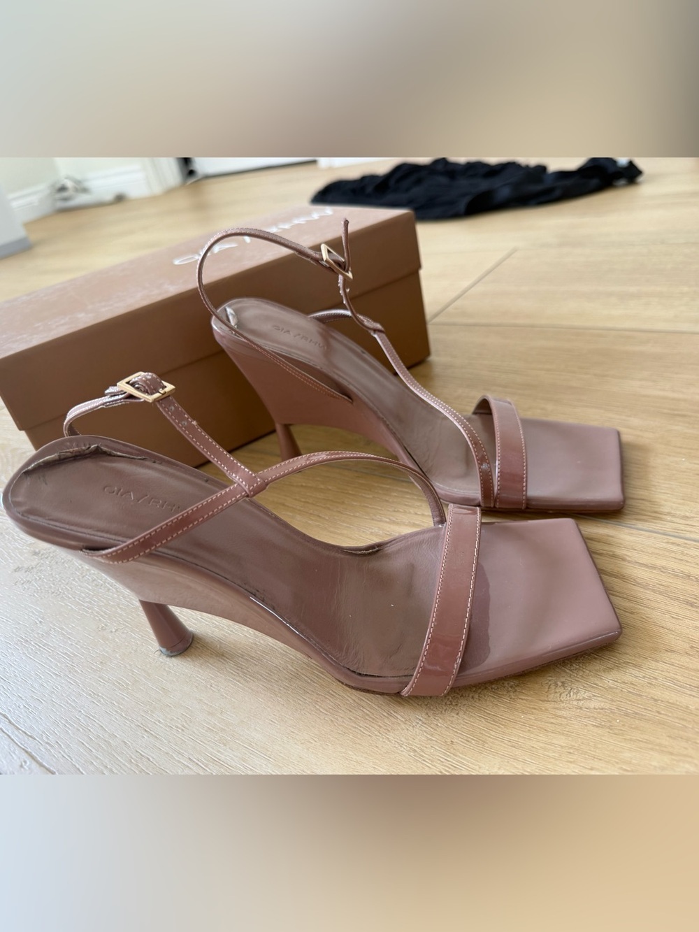 Women’s Square-Toe Slingback Heels in Dusty Rose GIA/RWH - Picture 2 of 6